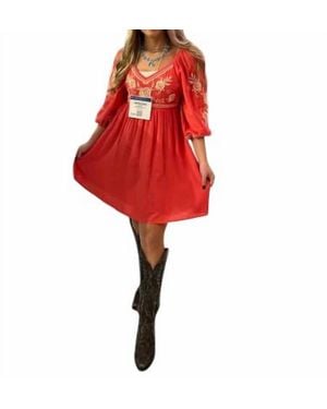 Savanna Jane Mini Dress - Red