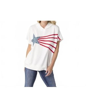 Coco + Carmen Star Blast America Top - Black