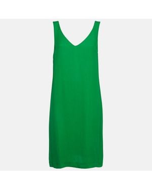 Marni Crepe Sleeveless Mini Dress - Green