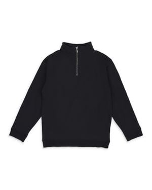 Sinclair Quarter Zip Sweater - Blue
