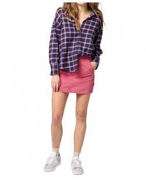 LAFATA Frankie Long Sleeve Shirt - Red