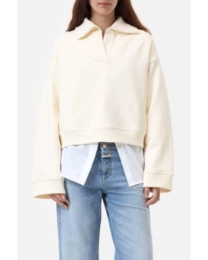 Closed Open Polo Sweatshirt - Blue