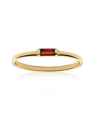 RS Pure By Ross-Simons Garnet Ring - Metallic
