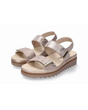 Mephisto Dominica Platform Sandals - Metallic