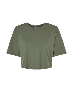 Bella Canvas Jersey Crop Tee - Green
