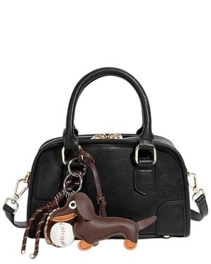 Adele Berto Leather Clutch - Black