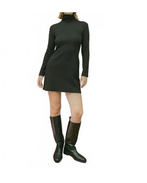 Gil Rodriguez Turtleneck Bellevue Mini Dress - Black