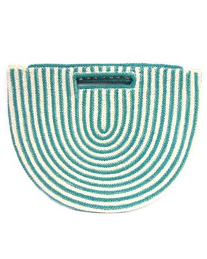 Fashion CITY Isla Woven Tote Bag - Green