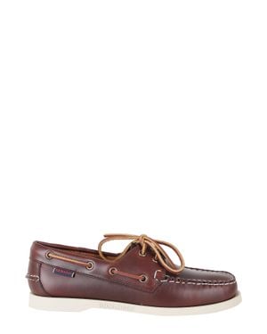 Sebago Docksides Portland Waxed Leather Loafers - Brown