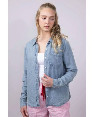 Thread & Supply Button Down Denim Shirt - Blue