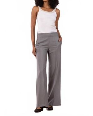 Avenue Montaigne Carla Wide Leg Pants - Gray