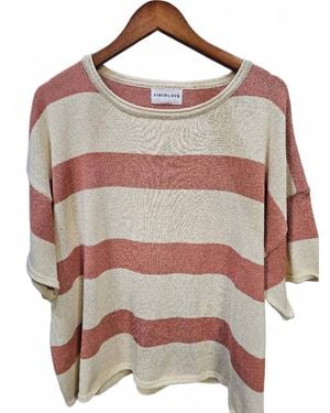 First Love Striped Blouse - Pink