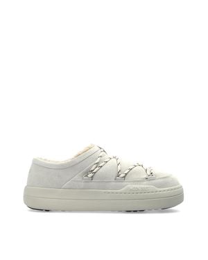 Moon Boot Park Suede Slipper Sneakers - White