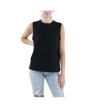 Eileen Fisher Solid Organic Cotton Pullover Top - Black