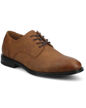 Vance Co. Vance Barclay Medium And Wide Width Plain Toe Oxford Dress Shoe - Brown