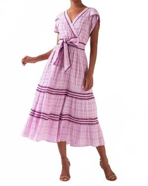 CELINA MOON Shaheen Midi Dress - Pink