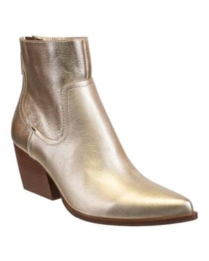Naked Feet Baton Heeled Boots - Natural