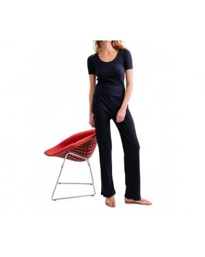 Kule The Ribbed Elzi Top - Blue