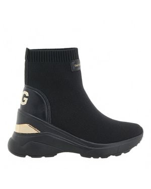 Renato Garini High Wedge Slip On Bootie - Black