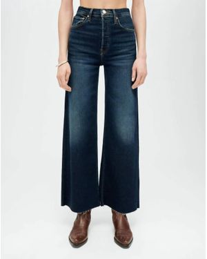 RE/DONE High Rise Wide Leg Crop Jean - Blue