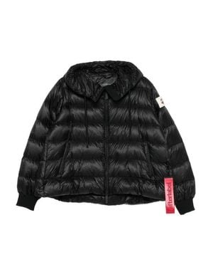 AFTER LABEL Finish Down Jacket With Hood - Black
