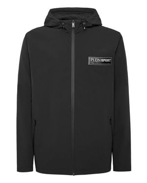 Philipp Plein Nylon K-Way Jacket - Black