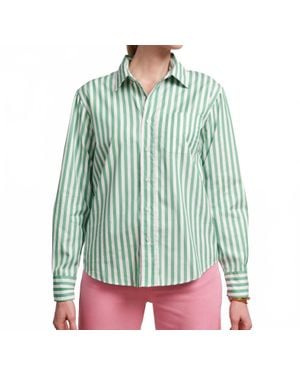 Frances Valentine Perfect Button Down Top - Green