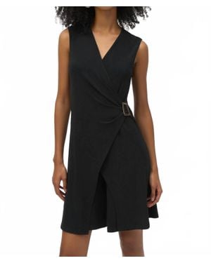 Joseph Ribkoff Silky Knit Wide Leg Jumpsuit - Black