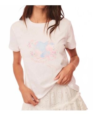 LoveShackFancy Lia Earth Day Tee - White