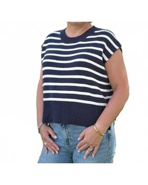 Eesome The Terri Striped Sweater - Blue