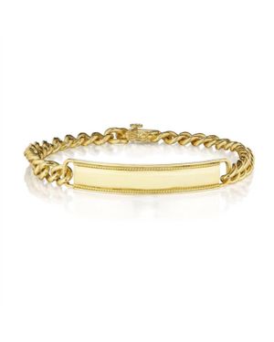 Penny Preville Cuban Link Id Bracelet - Metallic