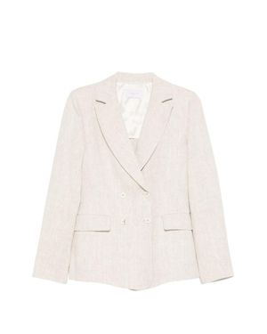 Via Masini 80 Linen Jacket - White