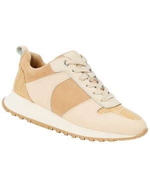 J.McLaughlin Emerson Leather & Suede Sneaker - White