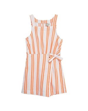 Habitual Mock Wrap Romper - Pink