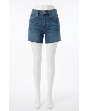 Z Supply Jonah Mid Rise Cut Off Denim Shorts - Blue