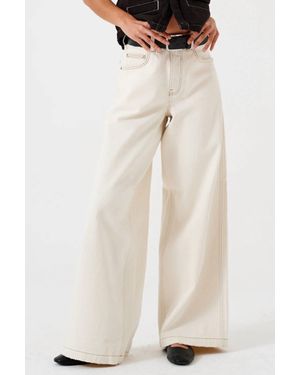 seventy + mochi Bay Wide Leg Jeans - White