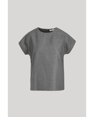 Giuliva Heritage Ava Wool And Silk Top - Gray