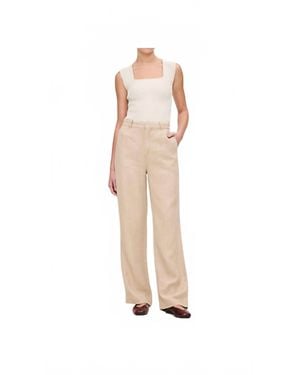 DL1961 Mabel Straight High Rise Pants - White