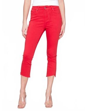 Charlie b Stretch Cropped Pant - Red
