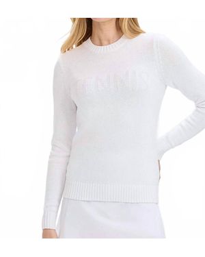 RNWK Club Tennis Tonal Sweater - White
