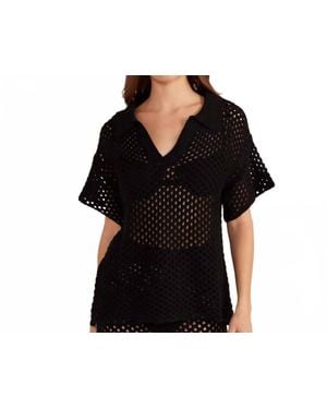 MINKPINK Gayla Crochet Top - Black