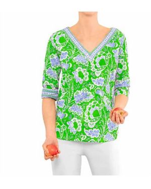 Gretchen Scott Let It Flow Top - Green