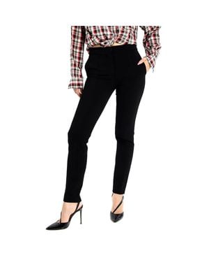 Moschino Straight Pants, Brand Size 38 (Us Size 6) - Black