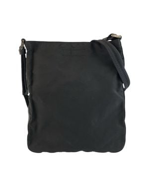 Prada Nylon Tessuto Triangle Logo Crossbody - Black