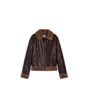Pence Irlanda Mahogany Sheepskin Jacket - Brown