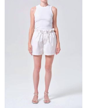 Agolde Lydia Shorts - White