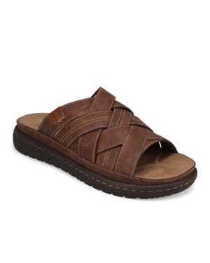 Dockers Seville Open Toe Slide Sandal - Brown