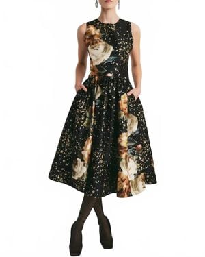 byTiMo Taffeta Midi Dress - Multicolor