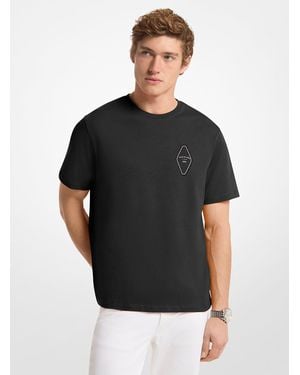 Michael Kors Graphic Logo Cotton T-Shirt - Black