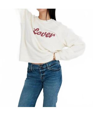 Sunny Somewhere Lover Raglan Crew Sweatshirt - Blue